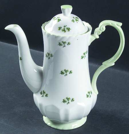 Shamrock (Swirl Rim) Coffee Pot & Lid