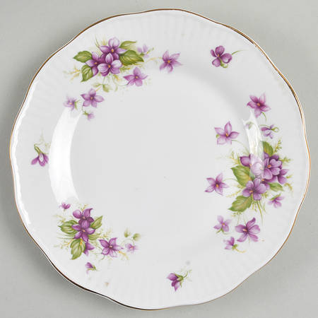 Violets Bread & Butter Plate