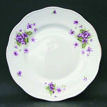 Violets Salad Plate by Rosina-Queens