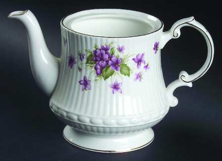 Violets Mini Teapot No Lid