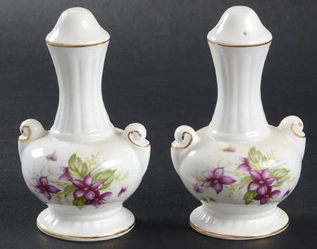 Violets Salt & Pepper Set