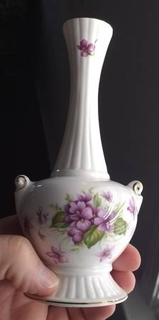 Violets Bud Vase