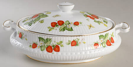 Virginia Strawberry Oval Covered Vegetable by Rosina-Queens