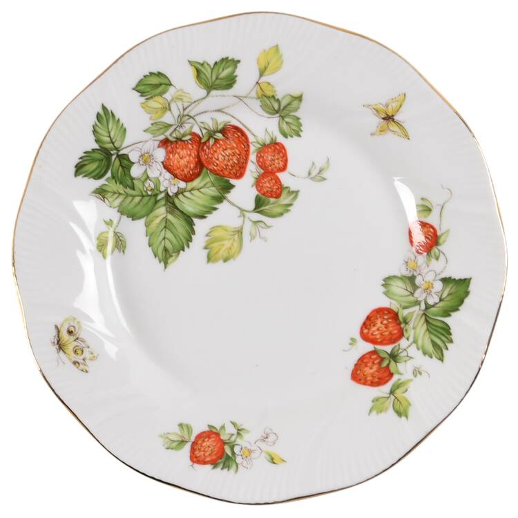 Virginia Strawberry Bread & Butter Plate