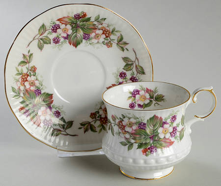 Wild Flowers Footed Cup & Saucer Set