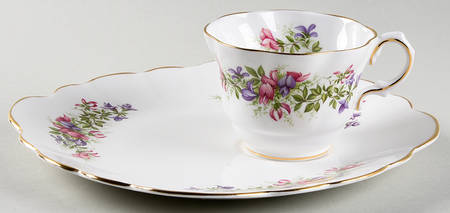 Wild Flowers Snack Plate & Cup Set