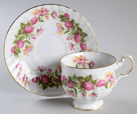 Wild Flowers Footed Cup & Saucer Set