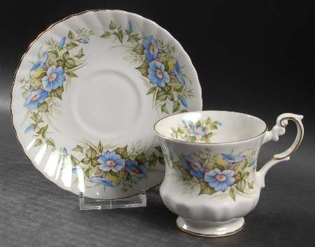Wild Flowers Footed Cup & Saucer Set