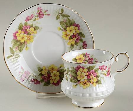 Wild Flowers Footed Cup & Saucer Set