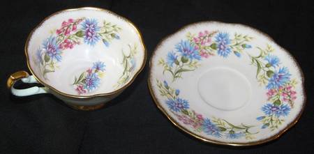 Wild Flowers Footed Cup & Saucer Set
