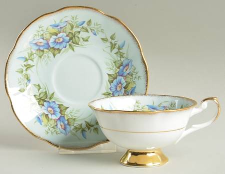 Wild Flowers Footed Cup & Saucer Set