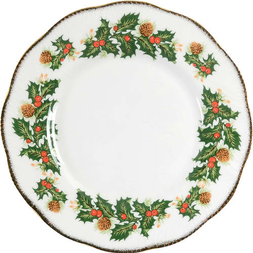 Yuletide (Scalloped) Salad/Dessert Plate