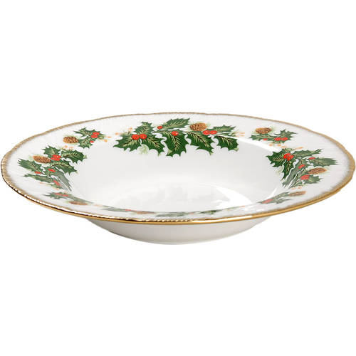 Yuletide (Scalloped) Rim Soup Bowl