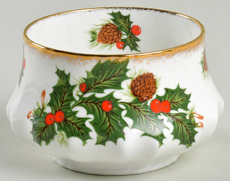 Yuletide (Scalloped) Open Sugar Bowl
