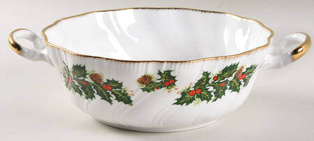 Yuletide (Scalloped) Round Vegetable No Lid