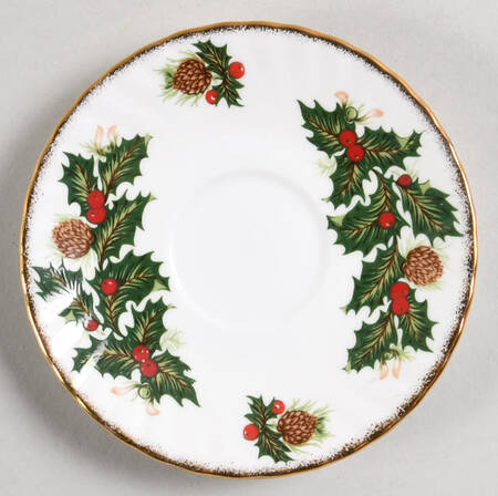 Yuletide (Scalloped) Saucer for Footed Demitasse Cup