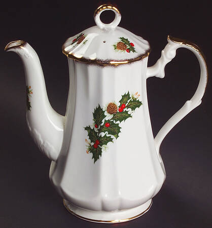 Yuletide (Scalloped) Coffee Pot & Lid