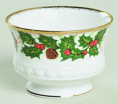 Yuletide (Scalloped) Sugar Bowl No Lid