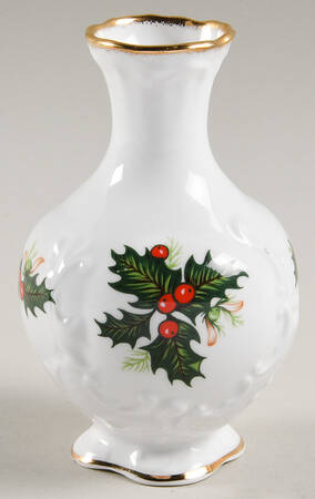 Yuletide (Scalloped) 4" Bud Vase