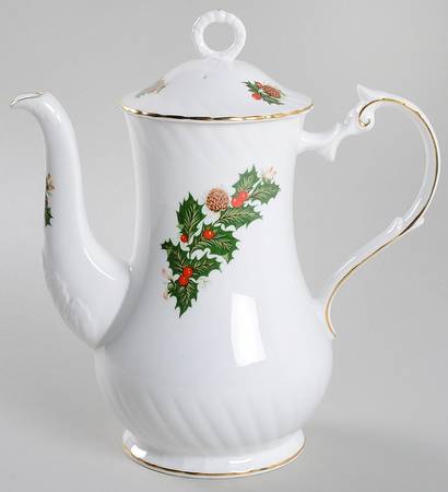 Yuletide (Scalloped) Coffee Pot & Lid