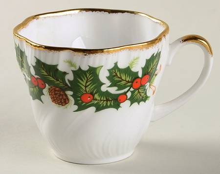 Yuletide (Scalloped) Footed Demitasse Cup