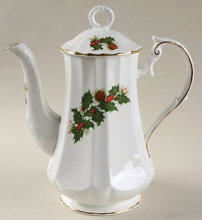 Yuletide (Scalloped) Coffee Pot & Lid