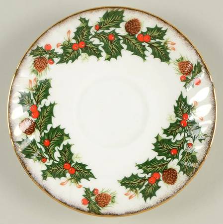 Yuletide (Scalloped) Saucer for Footed Cup