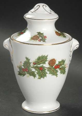 Yuletide (Scalloped) Candy Jar & Lid