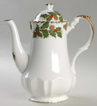 Yuletide (Scalloped) Coffee Pot & Lid