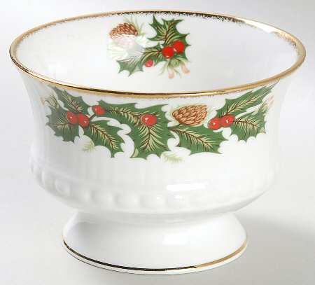 Yuletide (Scalloped) Open Sugar Bowl