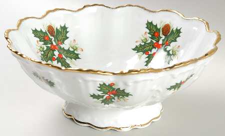 Yuletide (Scalloped) Large All Purpose Bowl