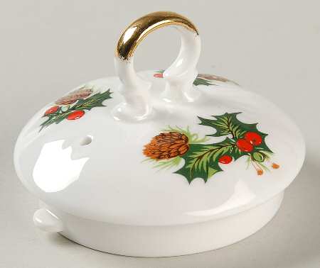 Yuletide (Scalloped) Lid for Mini Teapot