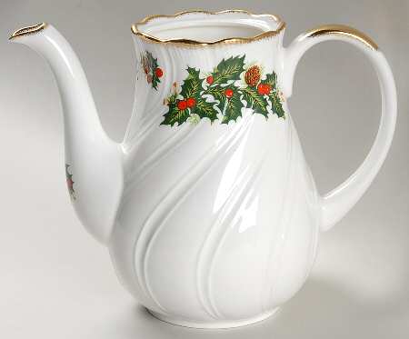 Yuletide (Scalloped) Coffee Pot No Lid
