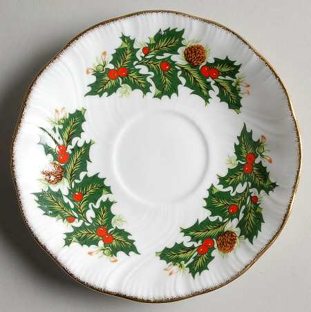 Yuletide (Scalloped) Saucer for Flat Cup