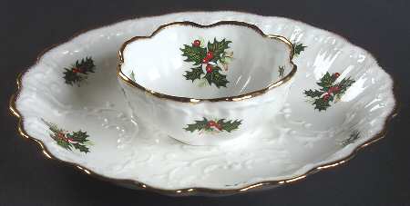 Yuletide (Scalloped) 1 Piece Chip & Dip