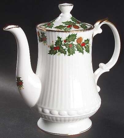 Yuletide (Scalloped) Coffee Pot & Lid