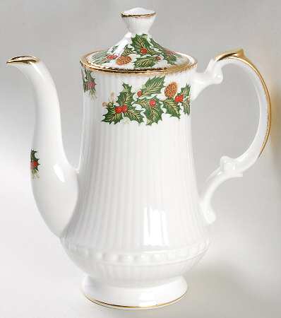 Yuletide (Scalloped) Coffee Pot & Lid
