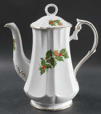 Yuletide (Scalloped) Coffee Pot & Lid