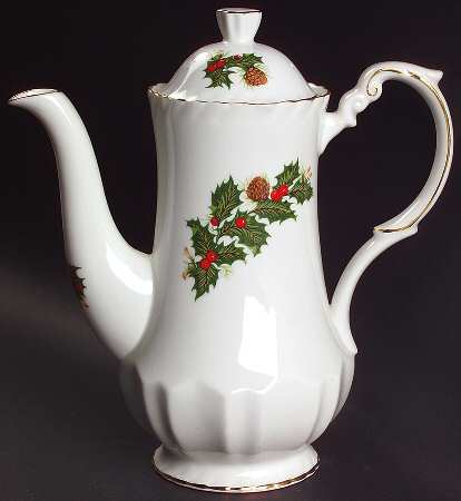 Yuletide (Scalloped) Coffee Pot & Lid