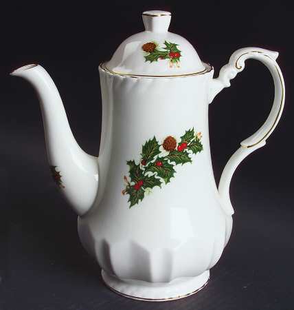 Yuletide (Scalloped) Coffee Pot & Lid