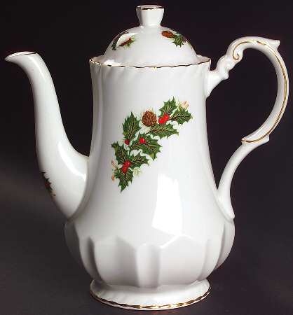 Yuletide (Scalloped) Coffee Pot & Lid