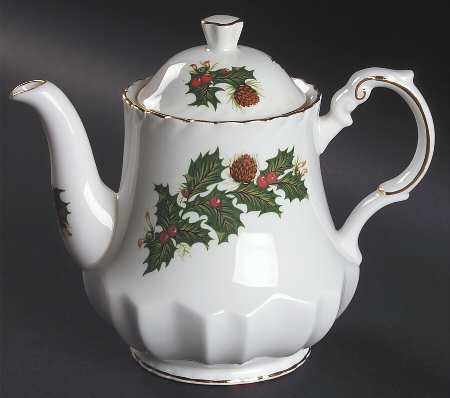 Yuletide (Scalloped) Mini Teapot & Lid