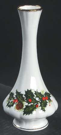 Yuletide (Scalloped) 7" Bud Vase