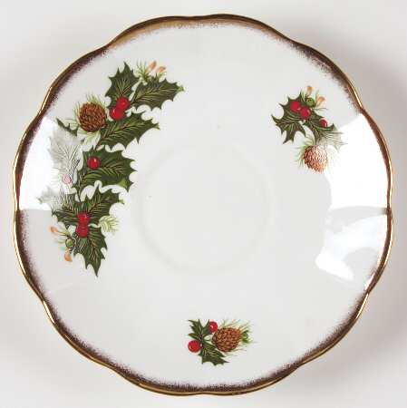 Yuletide (Scalloped) Saucer for Flat Cup