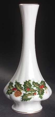 Yuletide (Scalloped) 7" Bud Vase