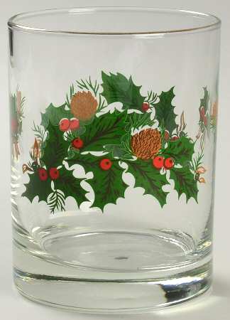 Yuletide (Scalloped) 10 Oz Glassware Double Old Fashioned