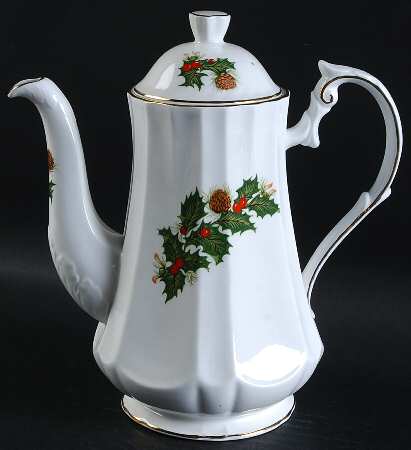 Yuletide (Scalloped) Coffee Pot & Lid