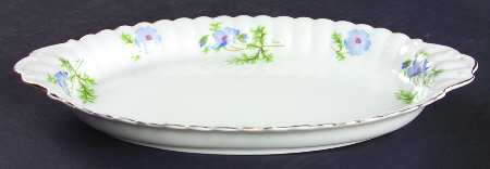 Blue Poppy 10" Oval Tray