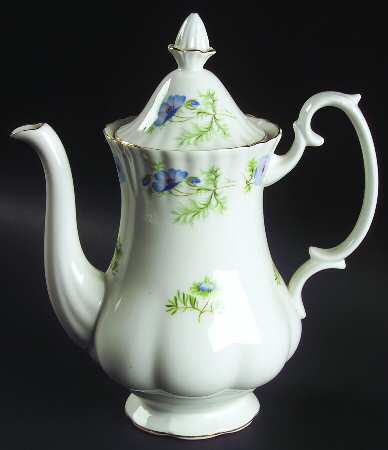 Blue Poppy Coffee Pot & Lid
