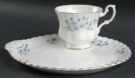 Blue Rock Snack Plate & Cup Set